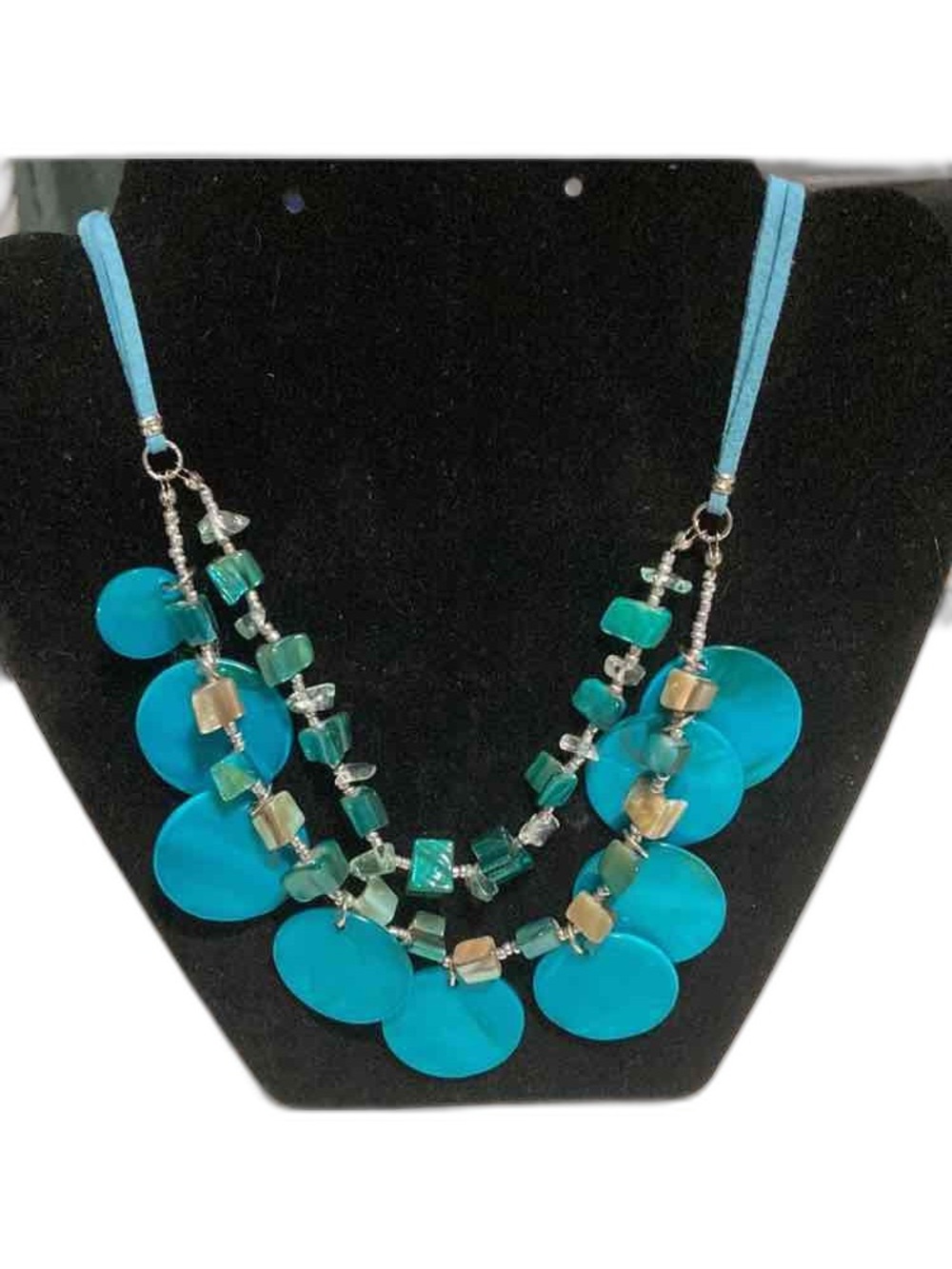 Turquoise Blue Shell Necklace